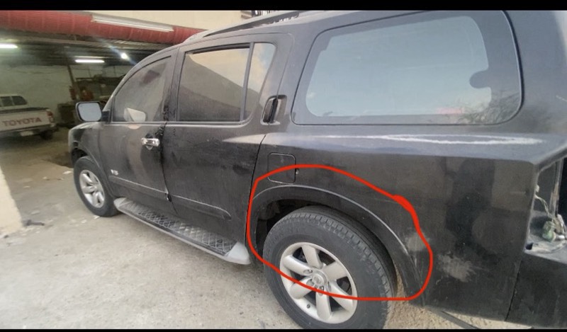 رفرف يمين امامي وخلفي